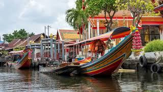 Discovering canals or Klongs of Thonburi in Bangkok Thailand Southeast Asia