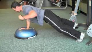 BOSU Superman w pushup - Joe Palumbo NSCA-CSCS