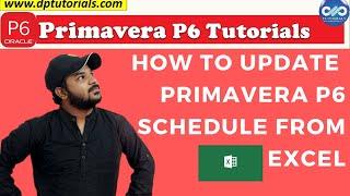 Primavera P6 Tutorial: How to update  Primavera P6 schedule from Excel