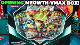 Opening Pokemon Meowth VMAX Special Collection Box!