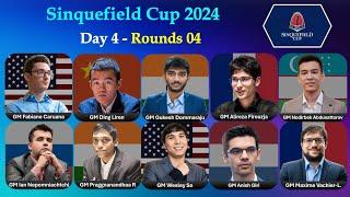 GCT: Sinquefield Cup 2024 | Round 04 | Ding, gukesh, Fabiano, Alireza, Pragg, abdusattorov & others