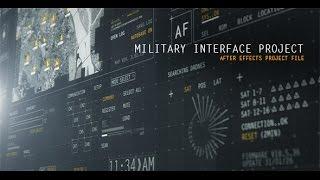 HUD Military Interface Project (After Effects template)