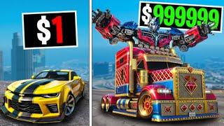 $1 to $1,000,000 Transformers on GTA 5 RP