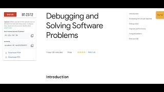 Debugging and Solving Software Problems || #qwiklabs || #coursera