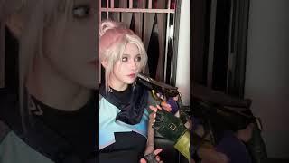 Jett the cat eats french fries ~ #disgusted face #cosplay #fearlesscontract #jett