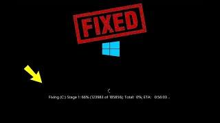 Stop Fixing C Stage 1 In Windows 11/10 | How To Solve Fixing C: Stage Windows 10/11 (2023)