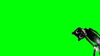 Cartoon cat green screen (high pitch turn down your volume)