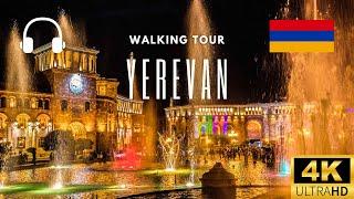 [4K] Yerevan, Friday evening, Walking Tour 4K Armenia, Yerevan