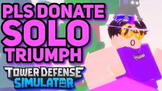 How to solo Pls Donate x Tower Defense Simulator Event