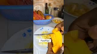 Homemade Fruit Salad || Mango, Pineapple, Watermelon, Banana, Pawpaw ||