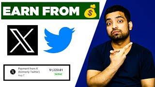 Earn Money From Twitter X  Apply, Eligibility Full Process | X Ad Revenue Monetization