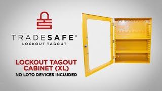 Lockout Tagout Cabinet (XL) - No LOTO Devices | TRADESAFE