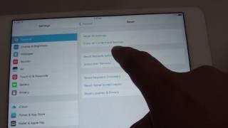 iPad Mini 4: How to Reset Network Settings