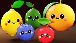 Fruit Dancing Party - Sensory Video with Dance Music - Uplifting Dance Music