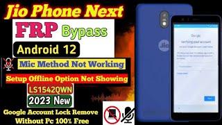 JioPhone Next Frp Bypass Android 12 || New Method Jio Phone Next Frp Bypass 2023 Android 12 ||