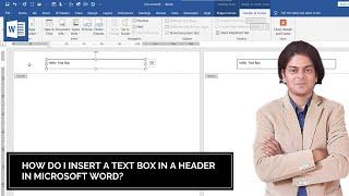 How do I insert a Text Box in a Header in Word?