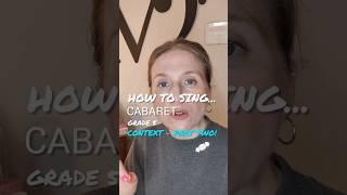 Some context to help you sing Cabaret (from Cabaret!) PART TWO #SingingLesson #VocalCoach #Shorts