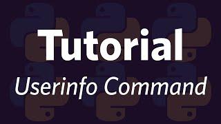 Discord Tutorial: Userinfo  Command