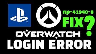 OVERWATCH LOGIN ERROR PS4 FIX ? OVERWATCH SERVERS DOWN ?