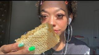 ASMR | Eating Raw Honeycomb  (STICKY SATISFYING SOUNDS)