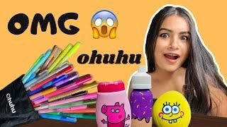 Trying Ohuhu Markers  #crafteraditi #youtubepartner #shorts #youtubeshorts #ohuhu @CrafterAditi