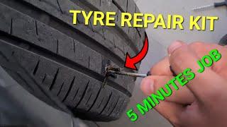 Tyre Puncture Repair - Flat Tyre Repair At Home  (Easy)