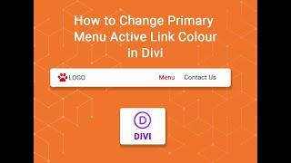 How to Change Primary Menu Active Link Colour in Divi