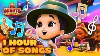 Mighty Music Mixtape!  1 HOUR OF SONGS  - Mighty Express Official - Songs for Kids