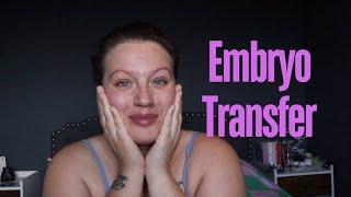 Our little 2 day embryo is on board | embryo transfer | IVF update