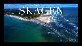 SKAGEN, Denmark - where the Baltic meets the North Sea (drone, 4K)