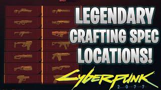 Legendary Weapon Crafting Specs Locations & Vendors! (Cyberpunk 2077)