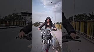 Cute| indian girls bike riding status | bike stunts racing girl | #shorts #shortsfeed #viralshorts