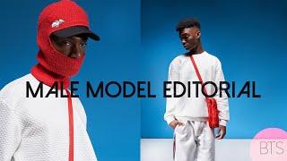 Male Model Fashion Editorial Photoshoot Behind the Scenes