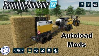 Quadro Pro Baler Autoload mods FS23 Gameplay | Timelapse