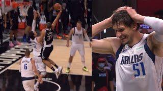 Nicolas Batum almost disrespected Boban Marjanovic with that dunk