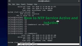 How to NTP Service Active and InActive