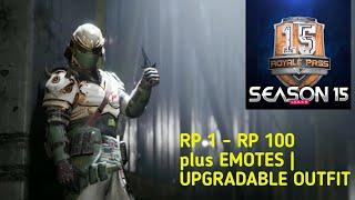 PUBG MOBILE | SEASON 15 ROYALPASS 1 TO 100 | SAMURAI OPS OUTFIT | ENGLISH