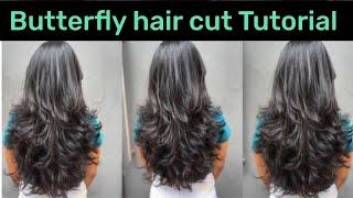 How to simple butterfly Hair cut hairstyles for medium lenght |best Layer hair cut in 2024|कैसे करे