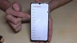 Samsung Galaxy A06 : How to change the language? (also the local dialect)