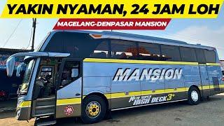 24 JAM DI BUS MANSION || Perjalanan Nyaman di Bus Mansion Magelang - Denpasar