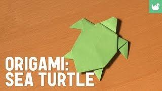 Learn how to make origami easily: The sea Turtle