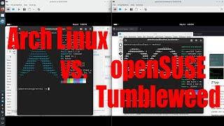 Arch Linux vs. openSUSE Tumbleweed - how to install and use tutorial - May 2024 - ae171018