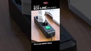 Spesifikasi Lengkap Brennenstuhl Eco-Line Hitam dengan Saklar (Eco-Line Black With Switch)