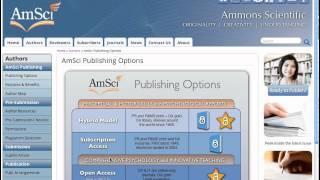 AmSci Publishing Options