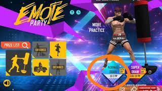 Emote Party Event Free Fire | How to Get More Practice Emote | tea time emote | eat my dust emote