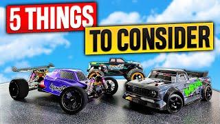 5 Things to Consider when buying your FIRST RC CAR!