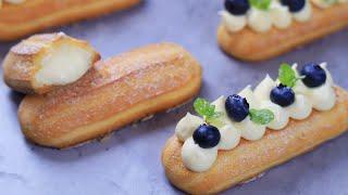 闪电泡芙，外酥内软超成功配方，好吃到爆 Superb Eclair Recipe