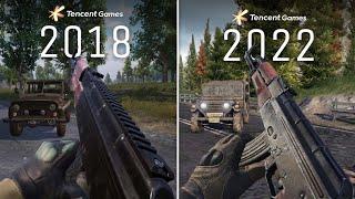 Arena Breakout VS PUBG Mobile | Tencent Games 2018 VS 2022