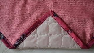 How to Miter a Corner with Bias Tape. Turning Right Corners with Bias Binding