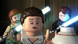 Rey Visits Episode 1,2 and 3 From The Lego Star Wars Holiday Special 2020